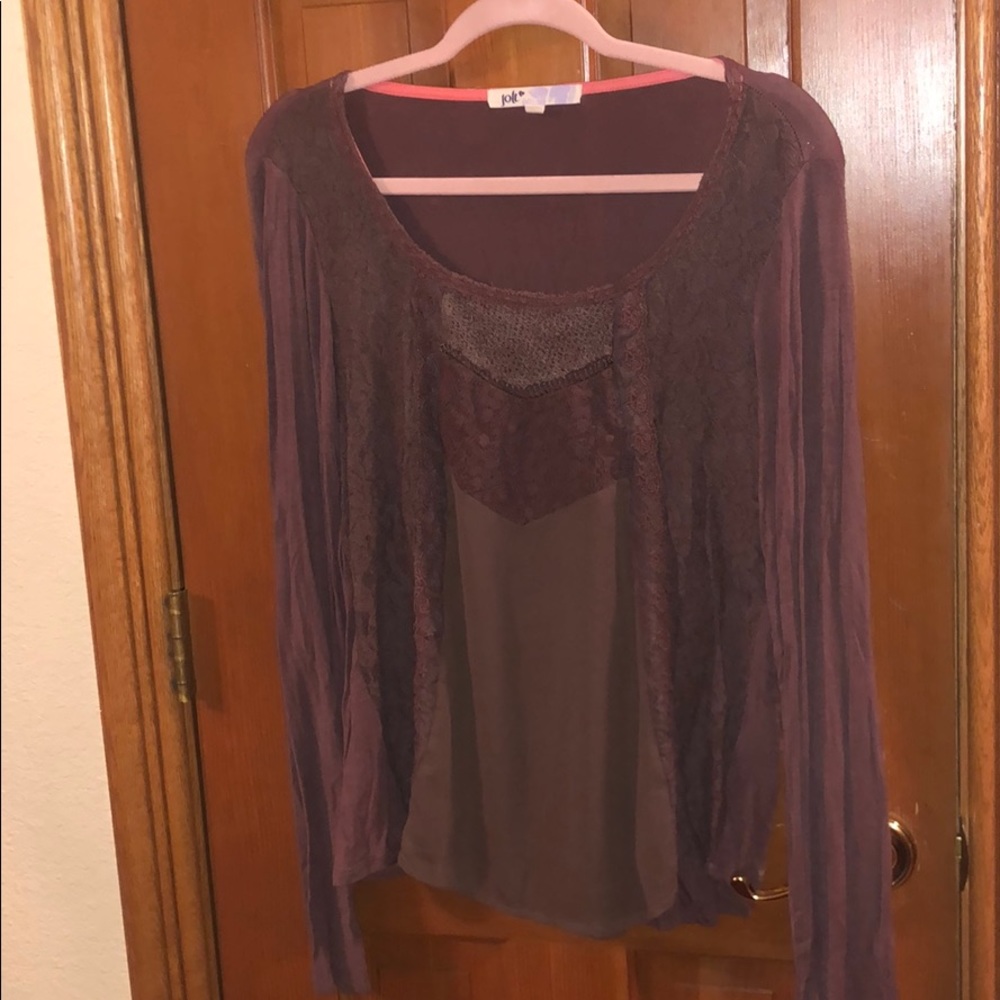Mauve purple top